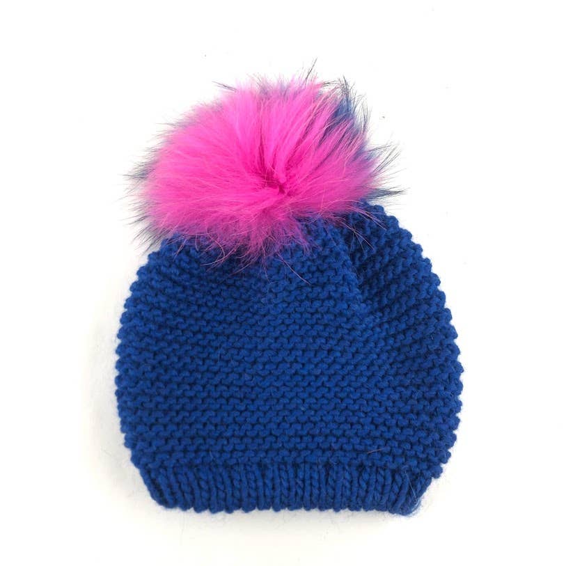 MILANO AMOUR - Wholesale Beanie - Women's - HAT WOOL BEANIE WITH REAL FUR POM POM3
