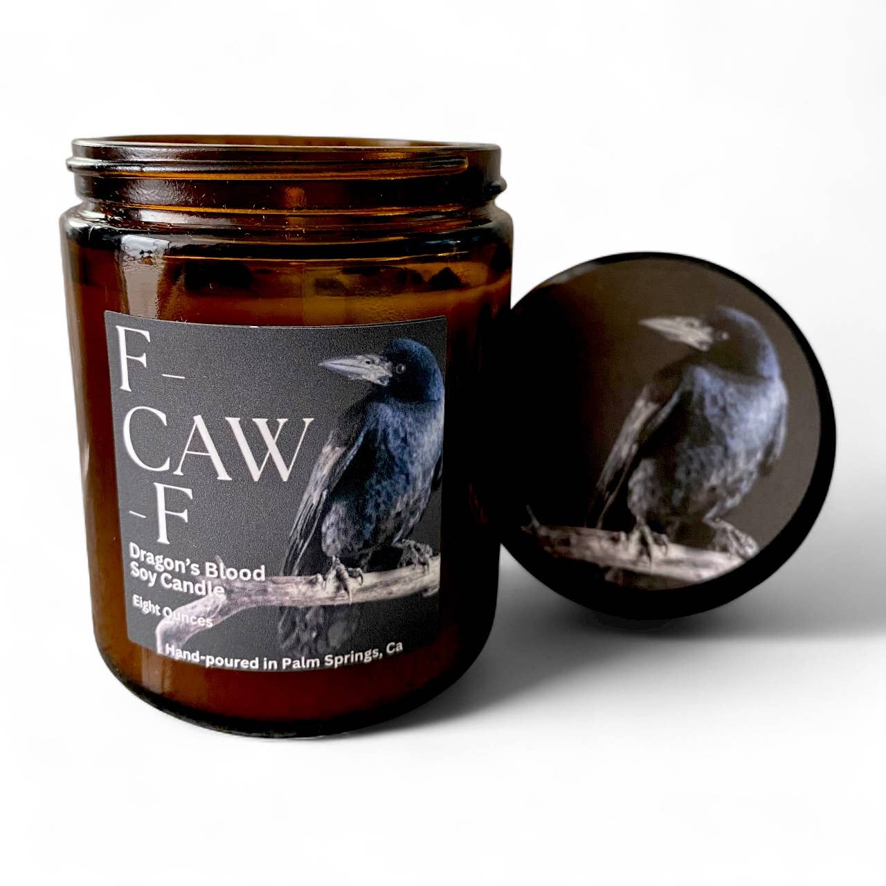 Raven’s Hearth – Großhandel Kerze im Glas / gefüllte Kerze – F-CAW-F Kerze (NSFW) | Drachenblut-Duft | Vegan3