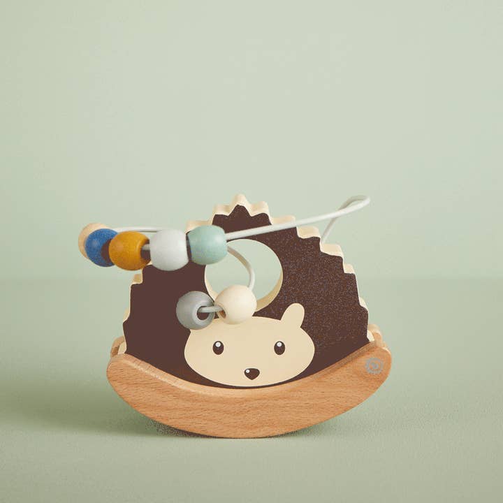 Bieco Spielwaren - Wholesale Wood Toy - Kids - Motor skills loop with seesaw hedgehog1