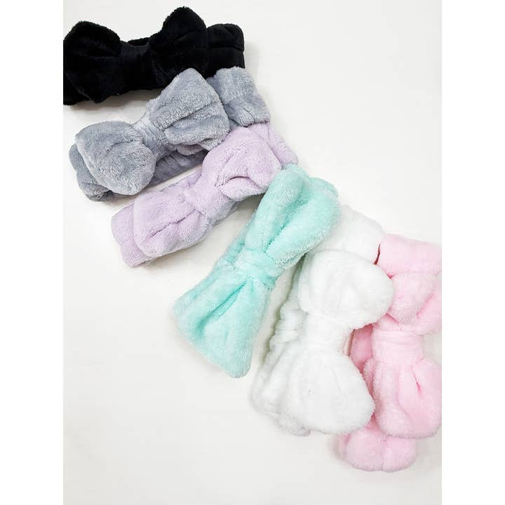 MIX COLOR Soft Tone Solid Everyday Facial Spa Headband for wholesale on Faire4