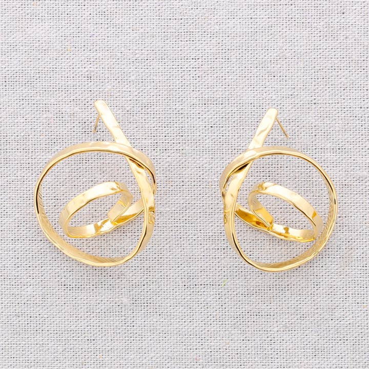 Stalen Knoop Oorbellen voor wholesale door Sonata