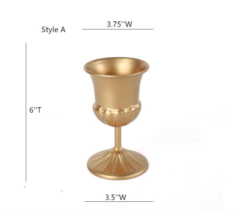 Sweet Home Deco - Wholesale Vase - Metal Gold Floral Holders, Centerpiece Vases, Brass Pin Frog6