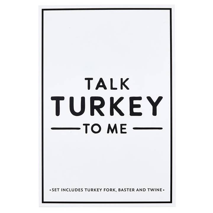 Santa Barbara Design Studio by Creative Brands - Wholesale Kitchen Utensil Set - Turkey Baster Book Box - Talk Turkey To Me