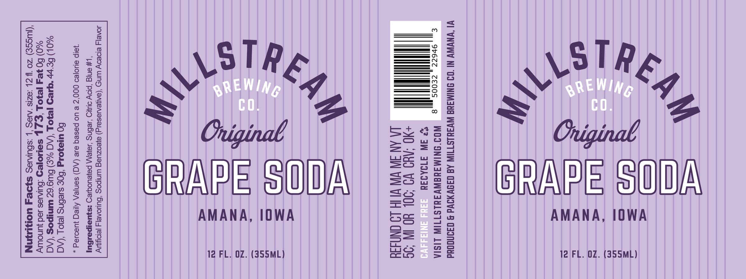 Millstream - Vente Sodas/boissons gazeuses - Soda Raisin1