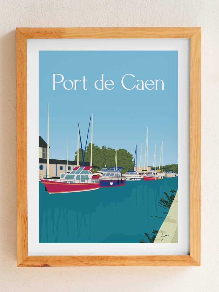 Display Port of Caen city for wholesale by Julia Studio Graphique