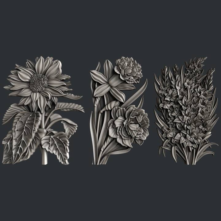 Flower Blooms Set 1 for wholesale by Zuri Designs