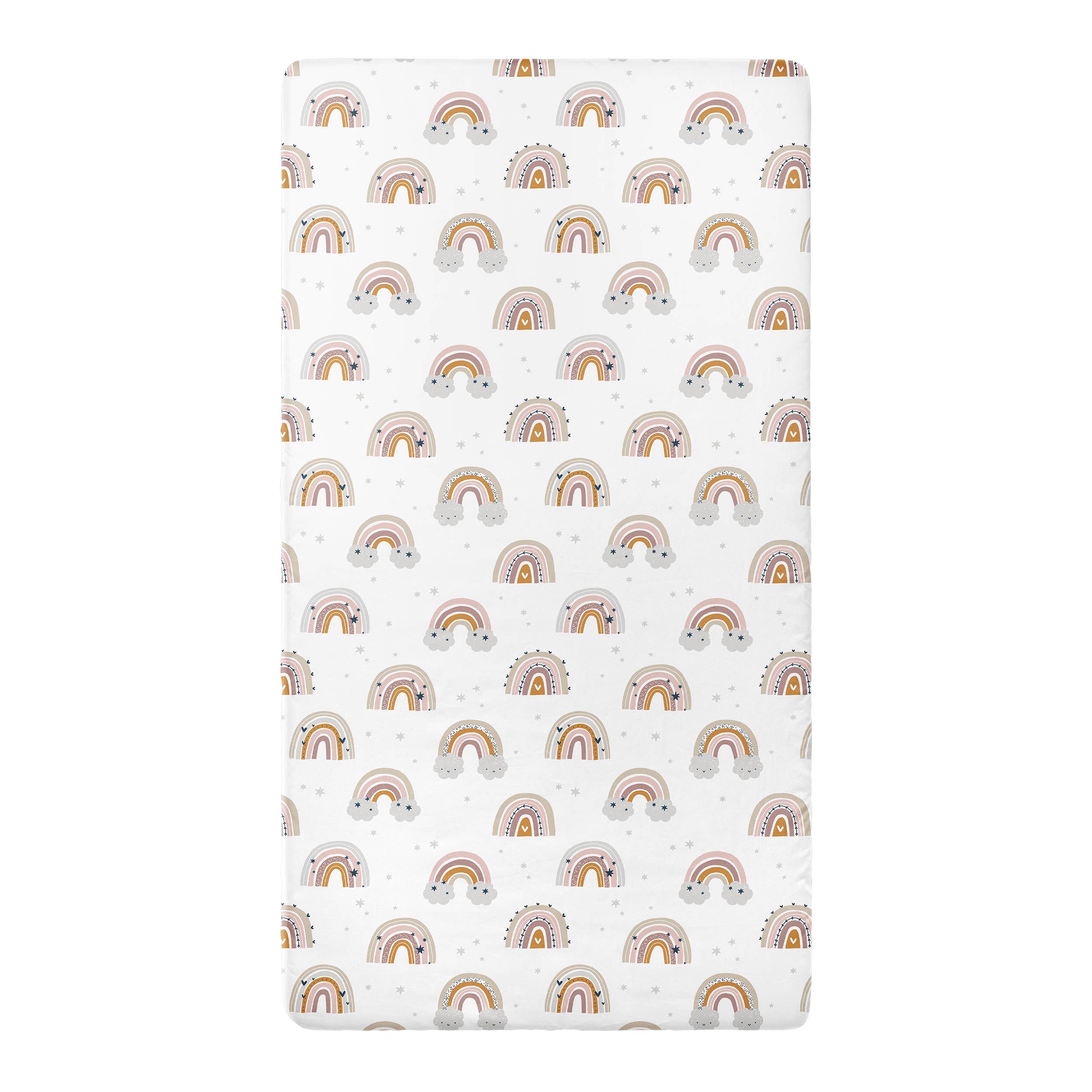 JLIKA - Wholesale Cot/Crib Sheets - Crib Sheets 100% Cotton Rainbows3