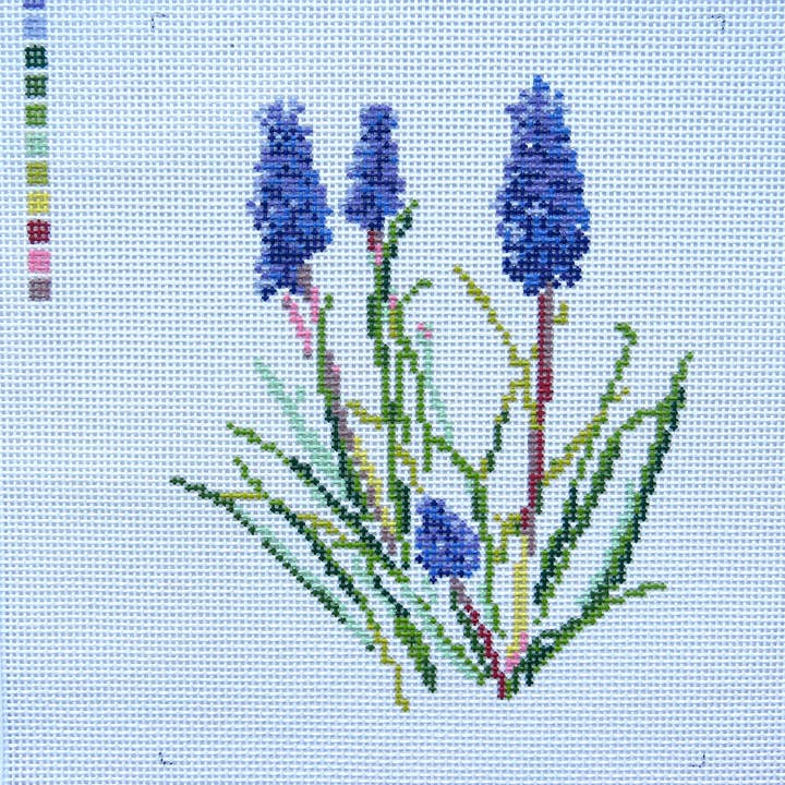 Druva Hyacint för wholesale av Alice & Blue Needlepoint Designs