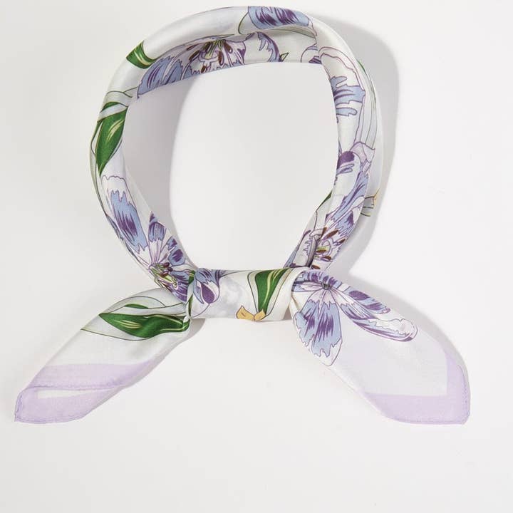 MiMi Wholesale - Wholesale Bandana - Women's - BS0114 Floral Print Bandana3