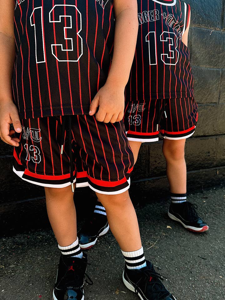 Jagger and Cash - Wholesale Top & short set – Kids - Jagger + Cash Kid's Basketball Set3