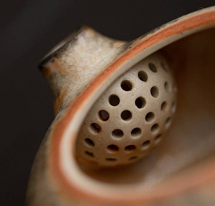 Gohobi （We cover U.S. import duties） - Wholesale Tea Pot - Gohobi Handmade Black Ink Hand-painted Cat Side Handle Teapot 0037