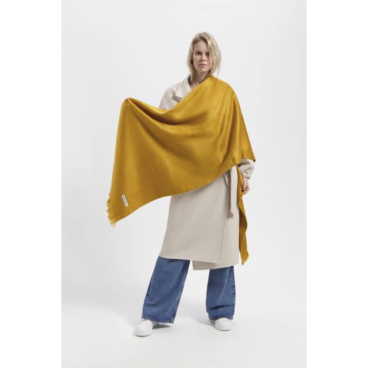 ALPACA LOCA - Wholesale Scarf - Unisex - Scarf Ocher3