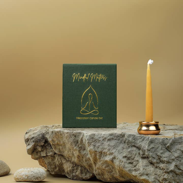 Mindful Matters - Wholesale Tapered Candle/Candlestick - Meditation Candle Set3