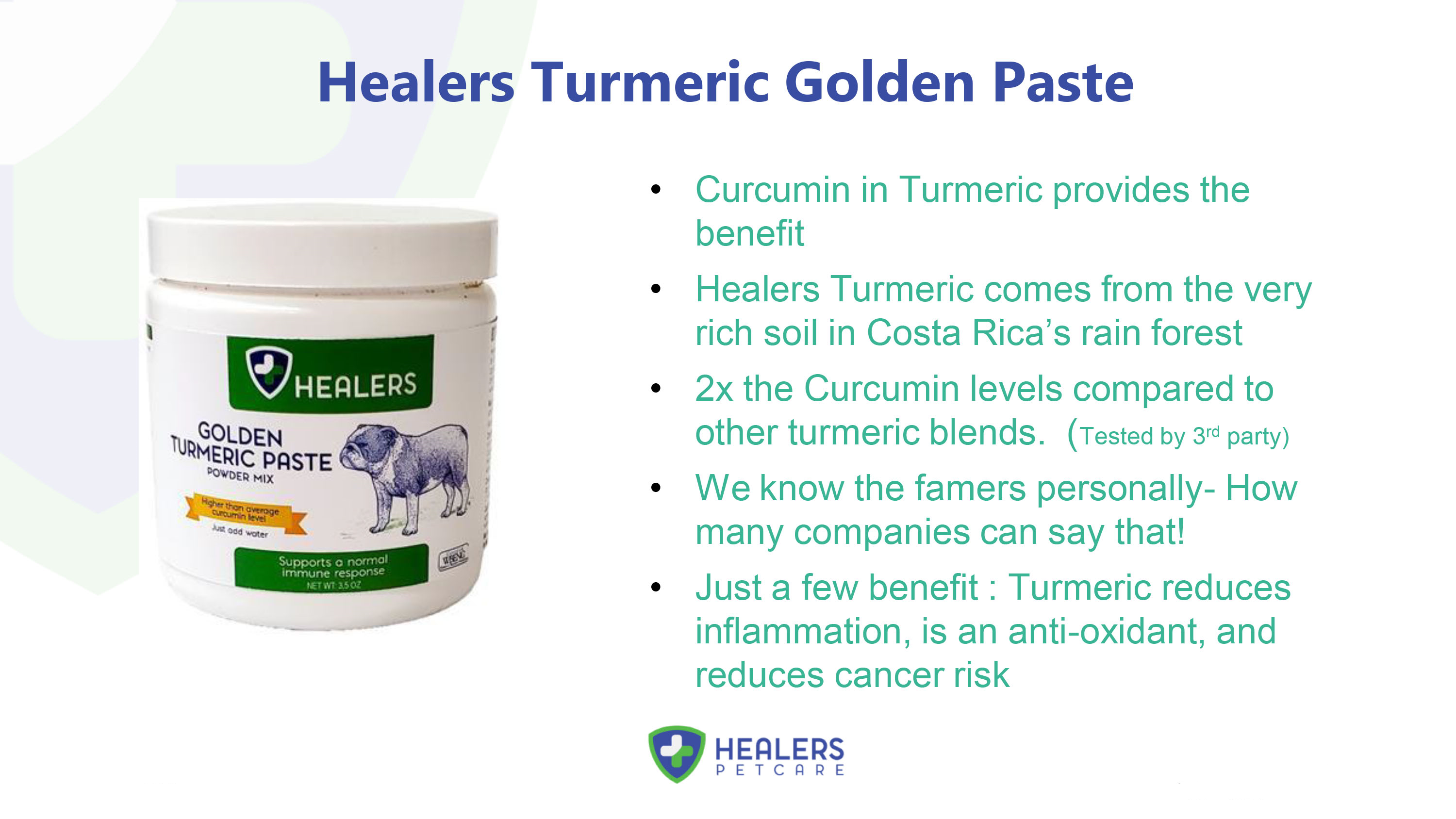 Healers PetCare - Vendita all'ingrosso Integratore per animali domestici - Cani - Healers Golden Turmeric Paste per Cani8