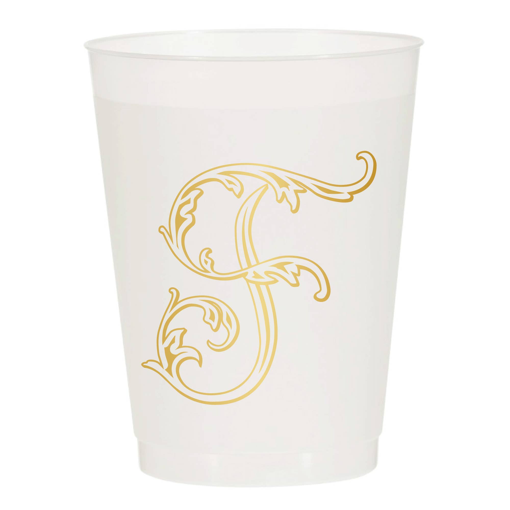 Sip Hip Hooray - Wholesale Disposable Cup - Initial Monogrammed Frosted Cups5