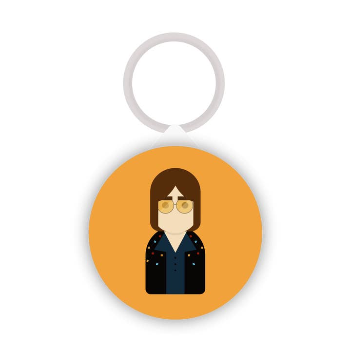 Little Icons John Lennon inspired keyring for wholesale by Hey There Munchquin