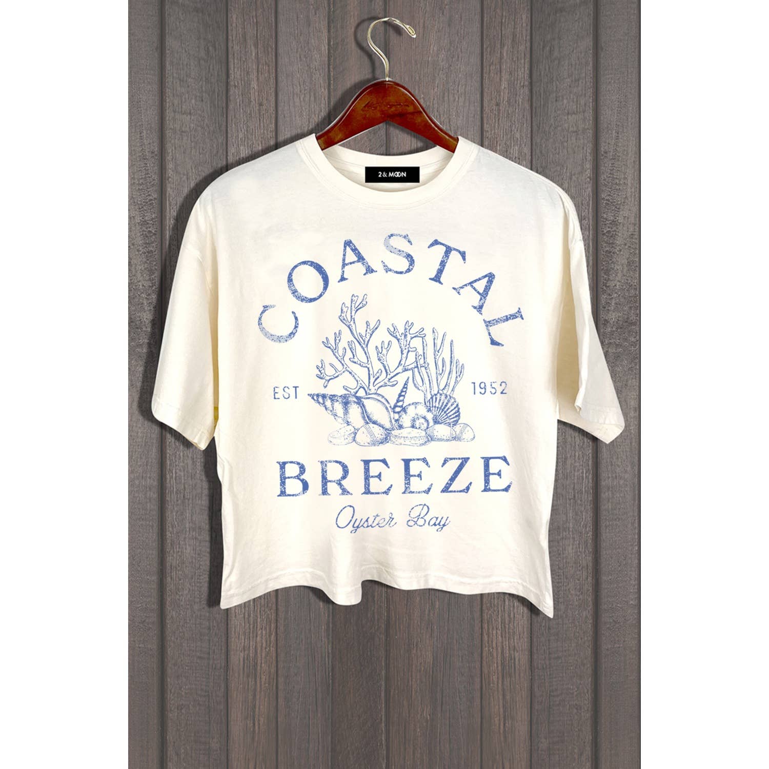 MINEB - Wholesale Screen Printed T-Shirt - Women's - COASTAL BREEZE OYSTER BAY TEE4