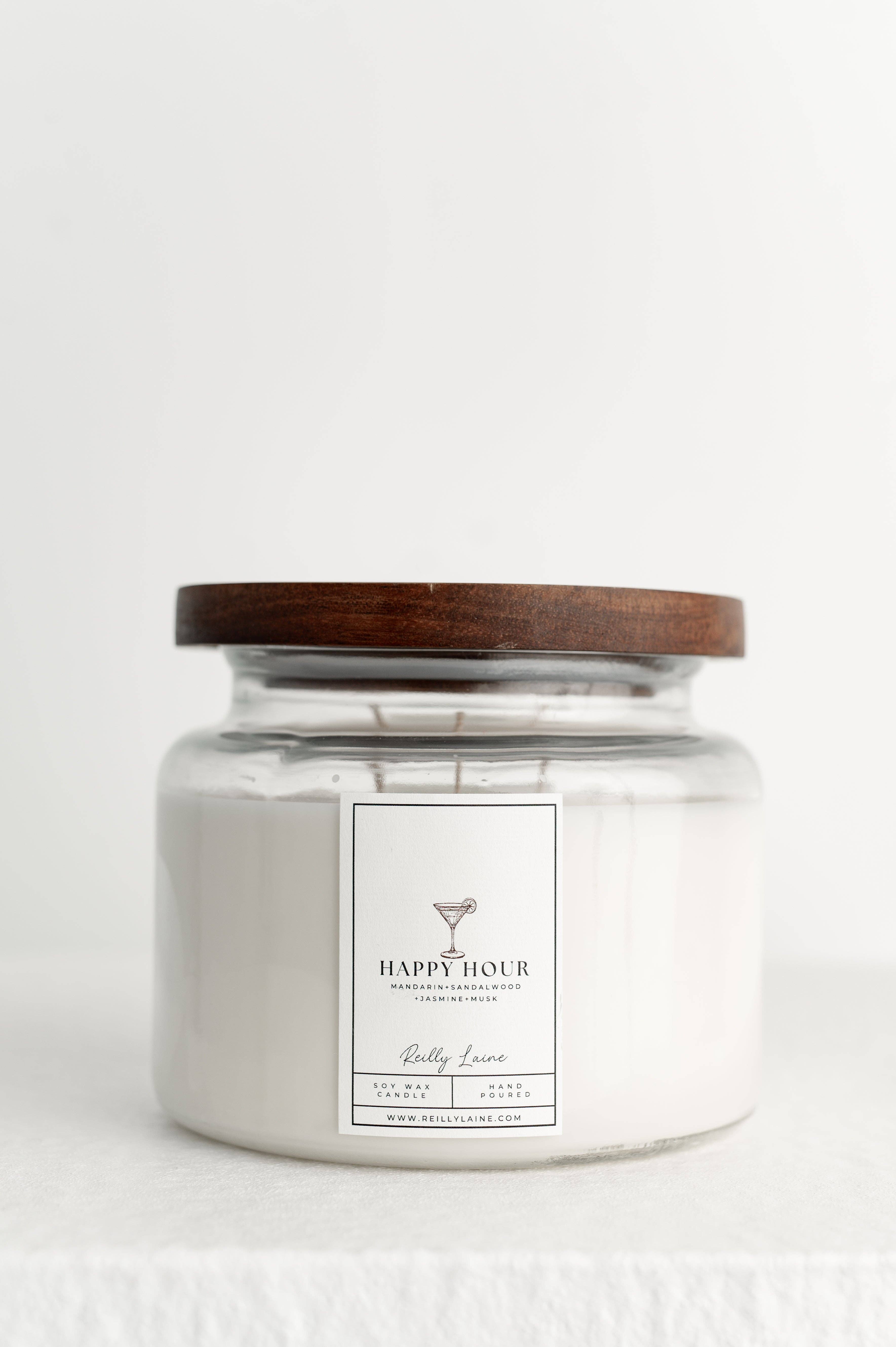 Reilly Laine - Wholesale Jar/Filled Candle - Happy Hour Candle1