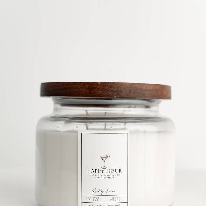 Reilly Laine - Wholesale Jar/Filled Candle - Happy Hour Candle1