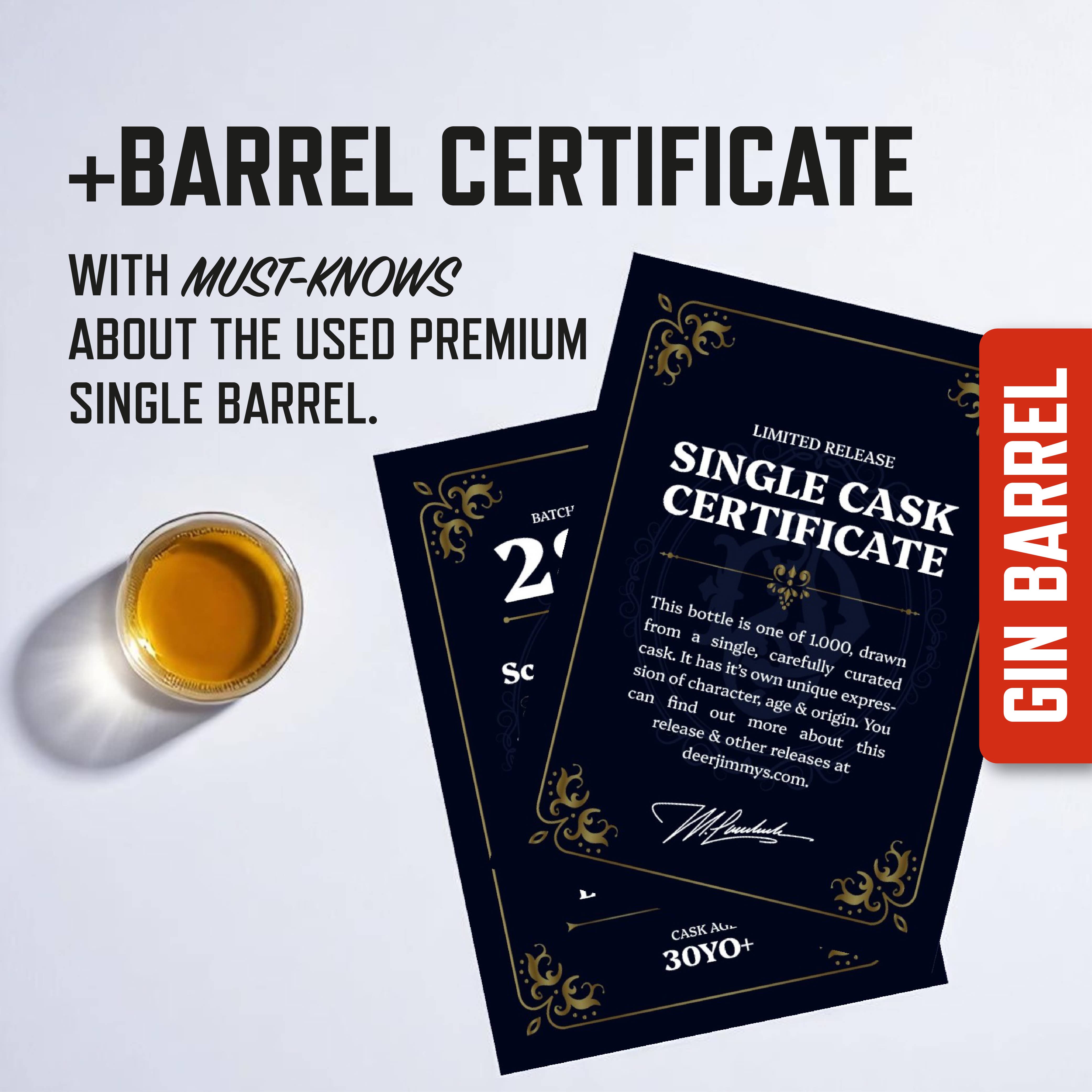 Deer Jimmy's® – wholesale DIY drink kit – Deer Jimmy's® DIY Aged Gin Gift Set – Gin Barrels4