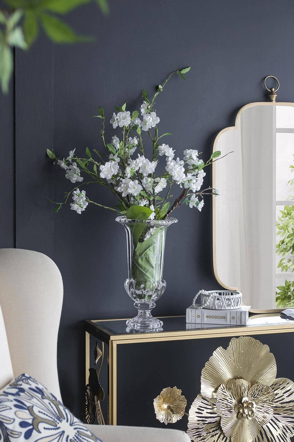 A&B Home Group Inc. - Vendita all'ingrosso Vasi - Vaso per fiori in vetro tradizionale D8,5x15" - Trasparente6