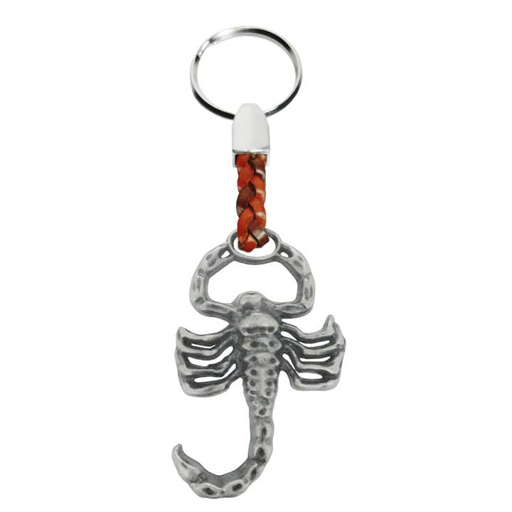 Josvil - Vendita all'ingrosso Portachiavi - Unisex - PORTACHIAVI IN PELLE DI SCORPIONE IN ZAMA