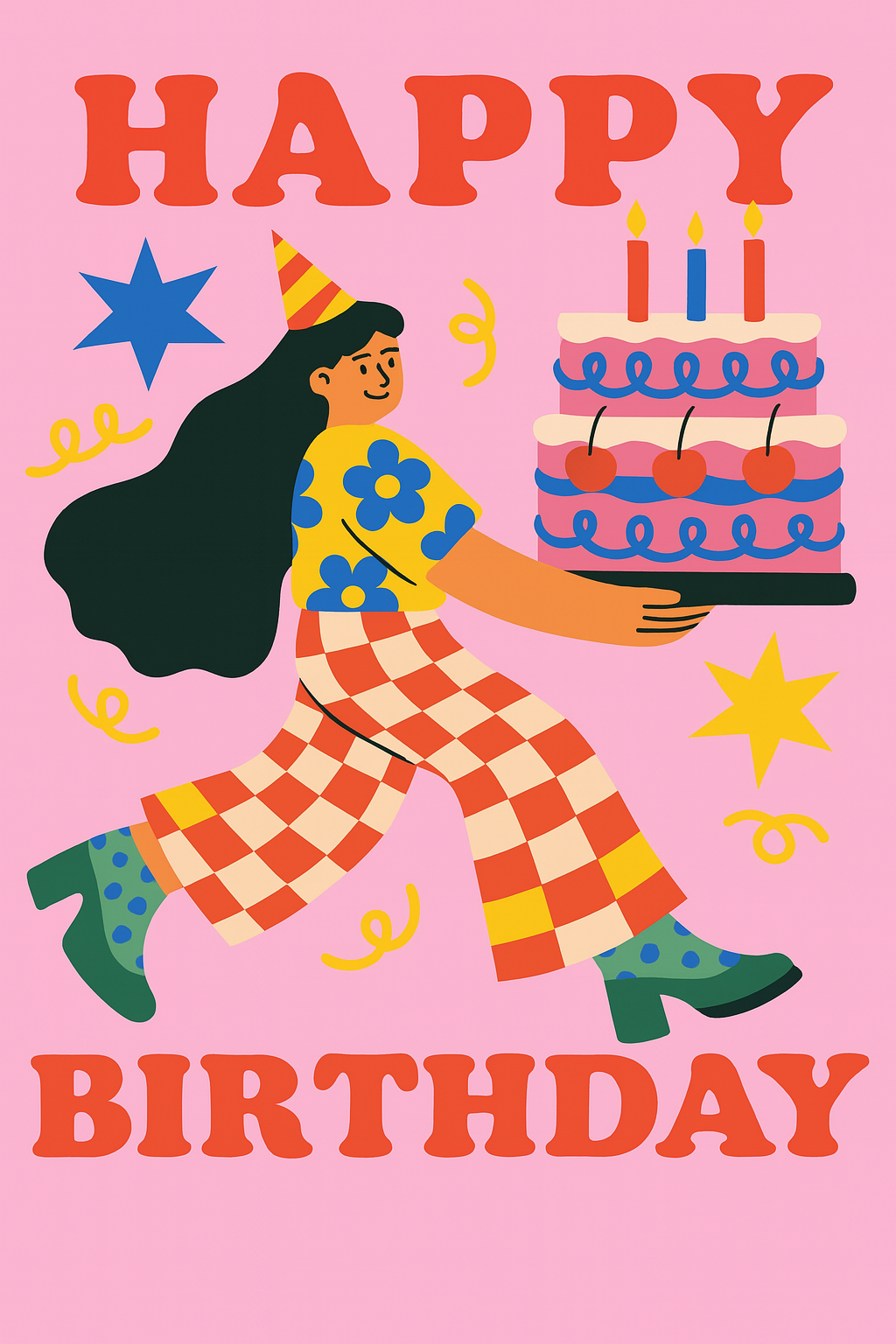 Soko Says – Engroshandel Fødselsdagskort – Stor Kage Energi Kort2