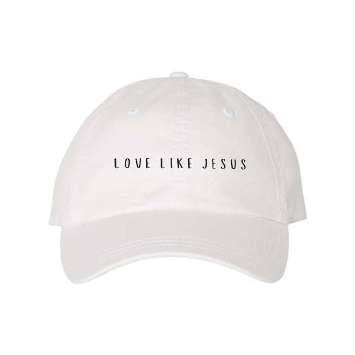 Scripted Pearl - Wholesale Baseball Cap - Women's - Love Like Jesus Embroidered Baseball Cap, Christian Ball Hat2