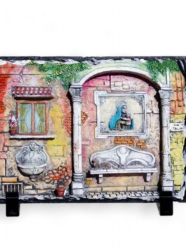 ROCK SLATE: Bella Italia - SAN GIMIGNANO Via Italia for wholesale by SublimArt
