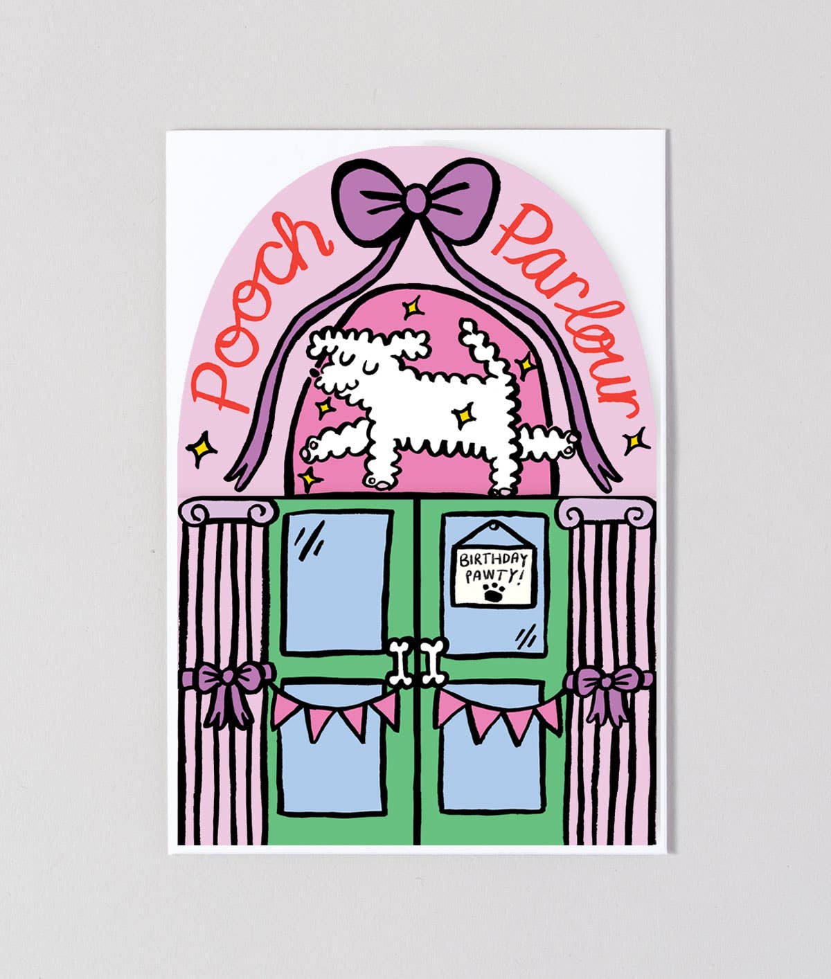 Wrap (US duties paid) - Wholesale Birthday Card - Pooch Parlour Fold Out Kid's Birthday Card2