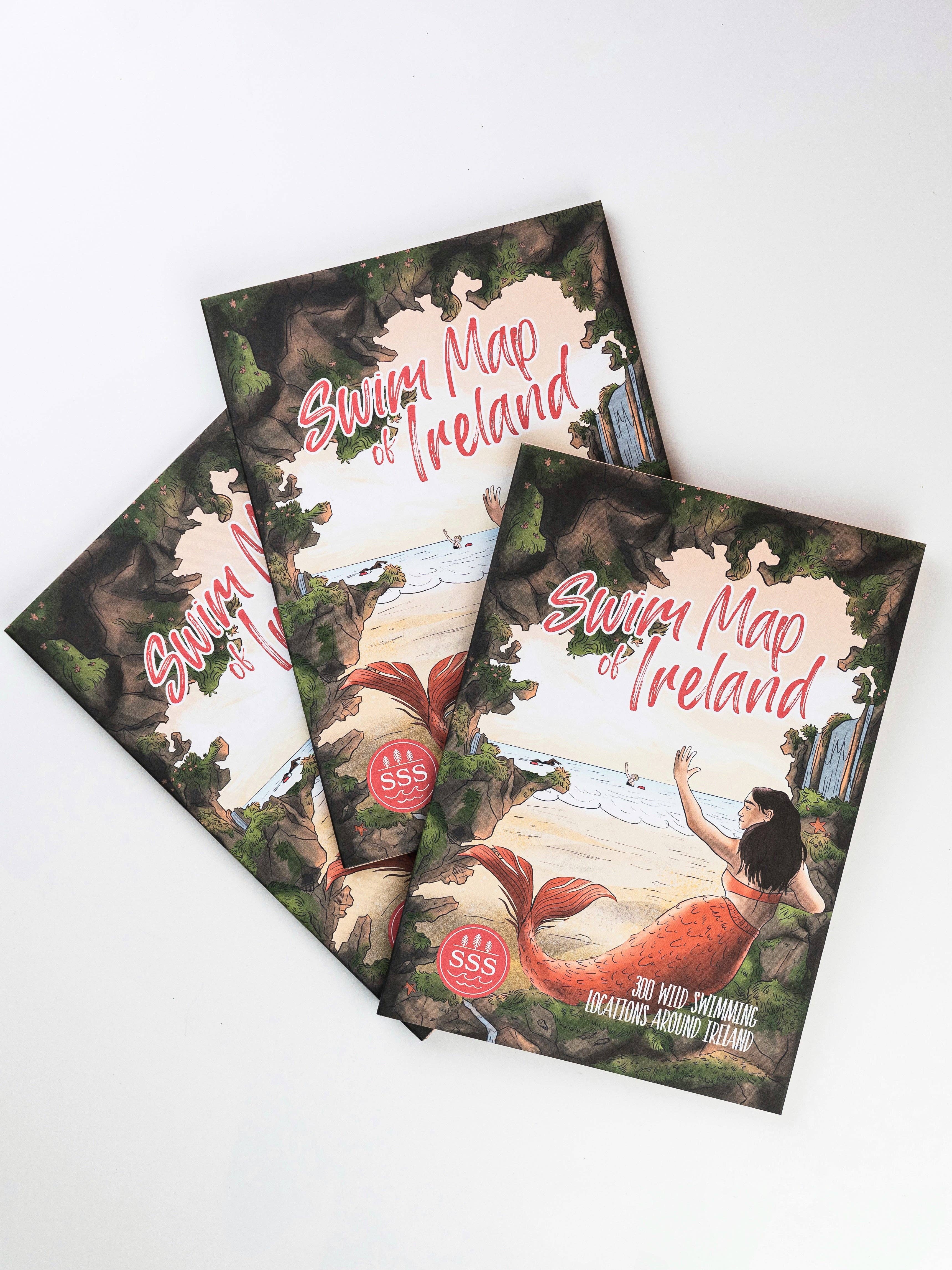 Salty Sisters - Vendita all'ingrosso Viaggio - Mappa del nuoto dell'Irlanda0