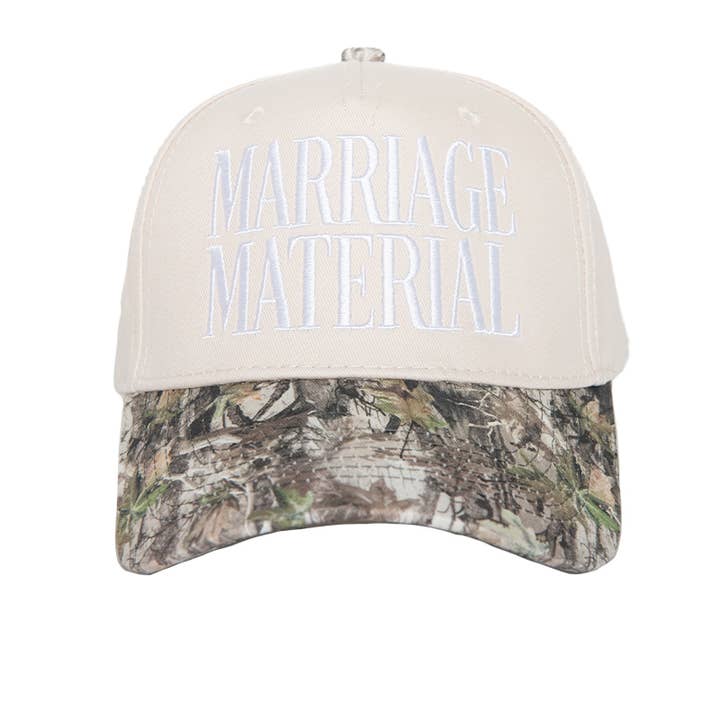 Katydid - Vente Casquette de camionneur – femme - Casquettes de camionneur bicolores pour femmes "Marriage Material"3