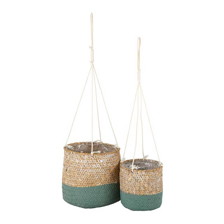 Green and Natural Basket Set for wholesale by 47th & Main (Creative Brands)