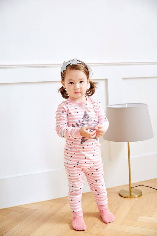 Rose Pyjama à manches longues Bling Pink en vente sur Faire3
