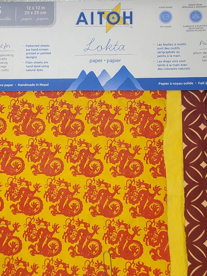 Pack de papier, petit, dragons pour la vente par Aitoh Company