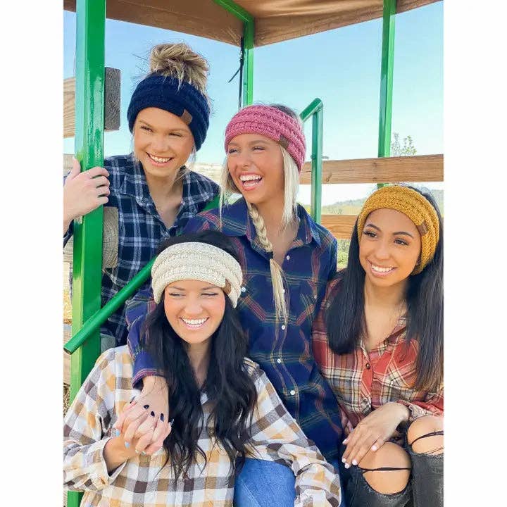 C.C Beanie - Vente Bandeau – femme - Bandeau Côtelé Solide HW213