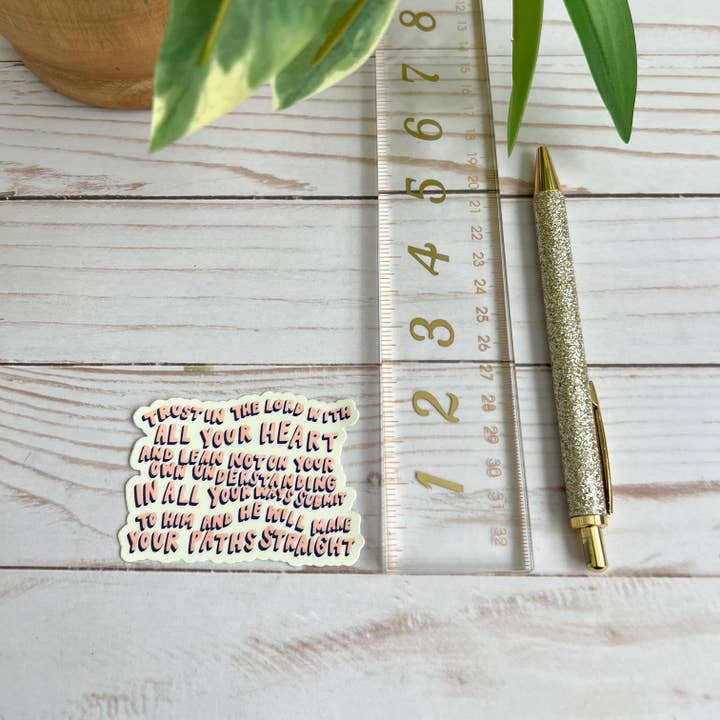 swaygirls - Wholesale Sticker - Proverbs 3:5-6 Sticker | Christian faith stickers & decals6