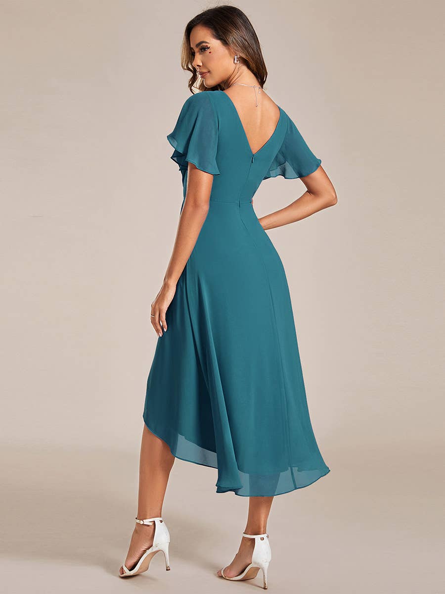 Ever-Pretty – Großhandel Kleid – Damen – Chiffonkleider mit plis­sierten Rüschen für Hochzeitsgäste54