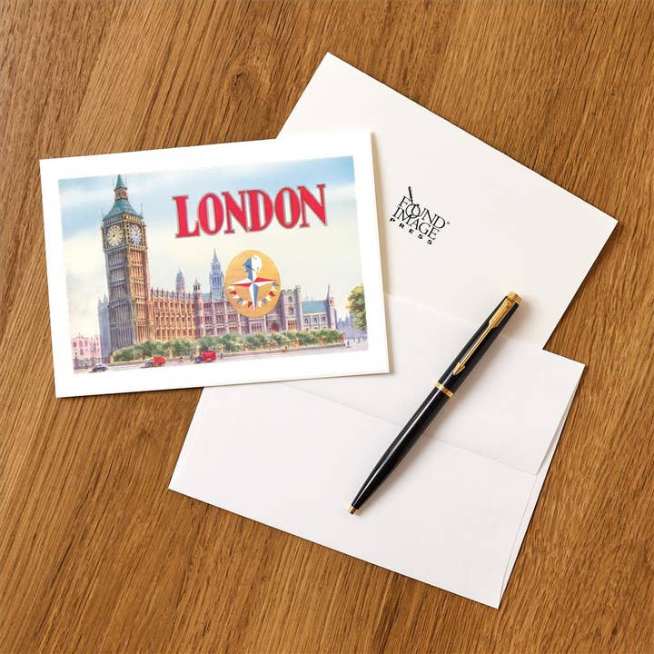 Found Image Press - Wholesale Stationery/Notecard Set - Greeting Card EN-380 Big Ben, London1