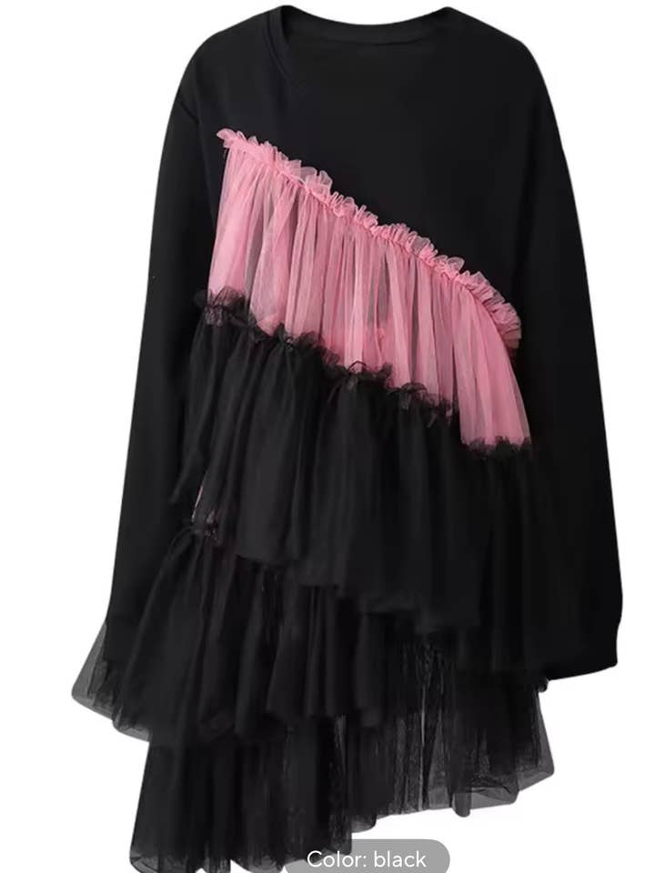 Tule T-shirtjurk (Kopie) voor wholesale door Luxe & Leather by Madonna & Co