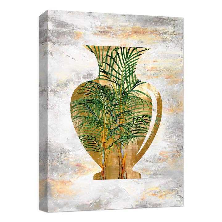 Décoration murale sur toile Golden Pot Iii 22" x 20" pour la vente par PTM Images