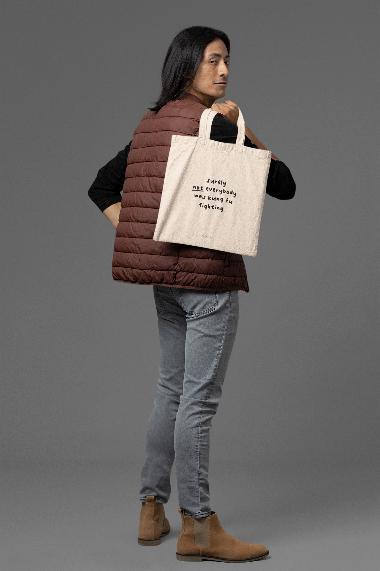 typealive - Wholesale Tote Bag - Unisex - cotton bag/Kung Fu Fighting3