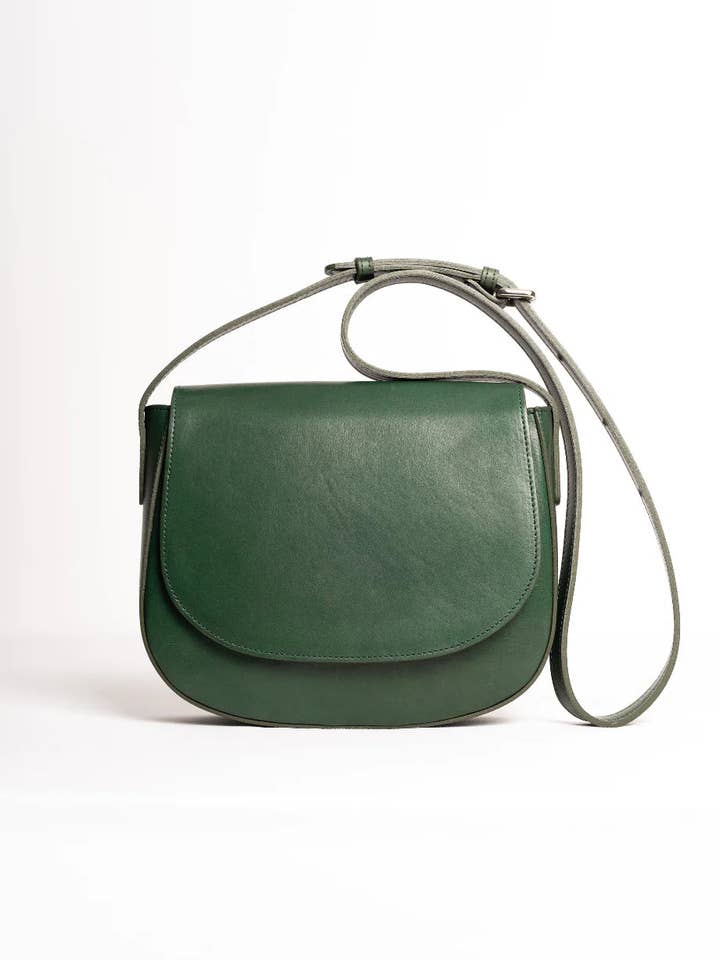 Full Grain Leather Saddle Bag | Crossbody & Shoulder Bag for wholesale by Casia Leather Bags