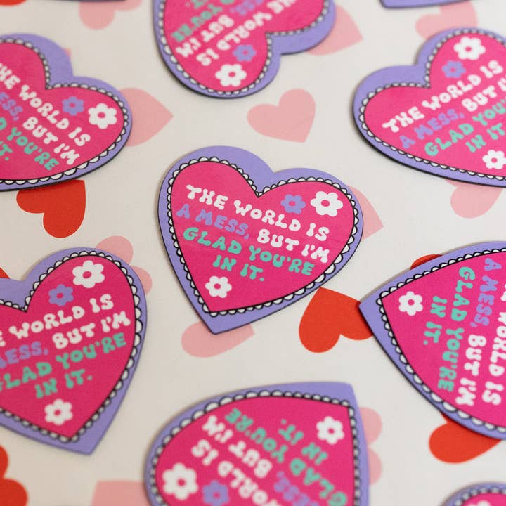 LOLALA - Your California Happiness Market 💛 - Wholesale Magnet - The World Is A Mess Magnet