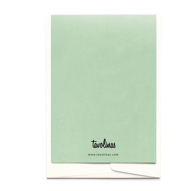 Tavolinas - Wholesale Everyday Greeting Card - Greeting/menu card olive, mint green, slate, ochre, ice blue, dusky pink or lavender5