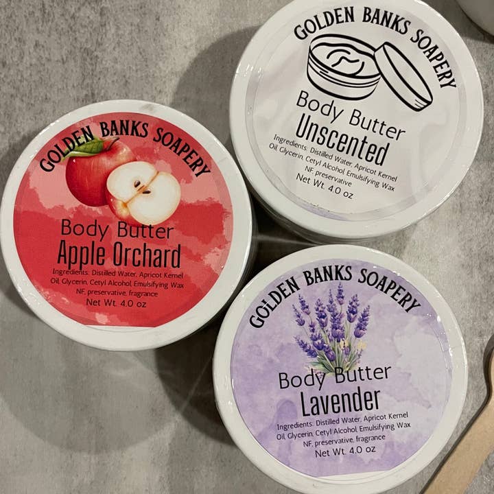 Body Butter for wholesale by Golden Banks Soapery