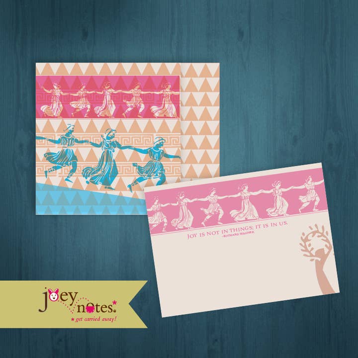 Greek Dancers - Community - 6 Cards for $2.50 ea for wholesale by joey notes