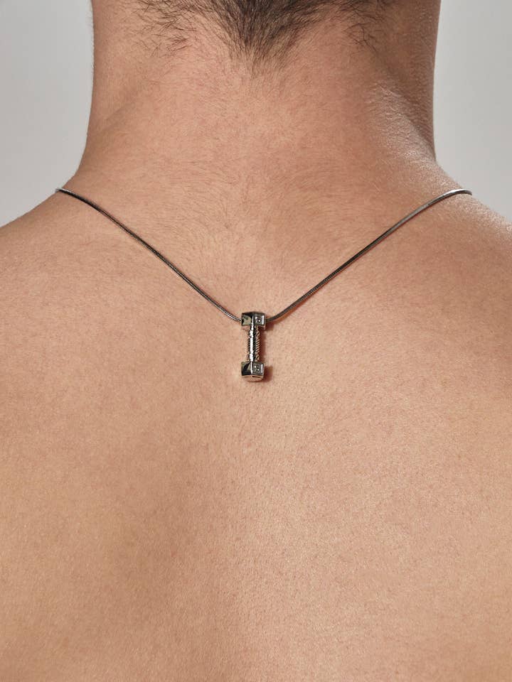 Boucle, chaîne en argent sterling pour la vente par Sentient Jewelry