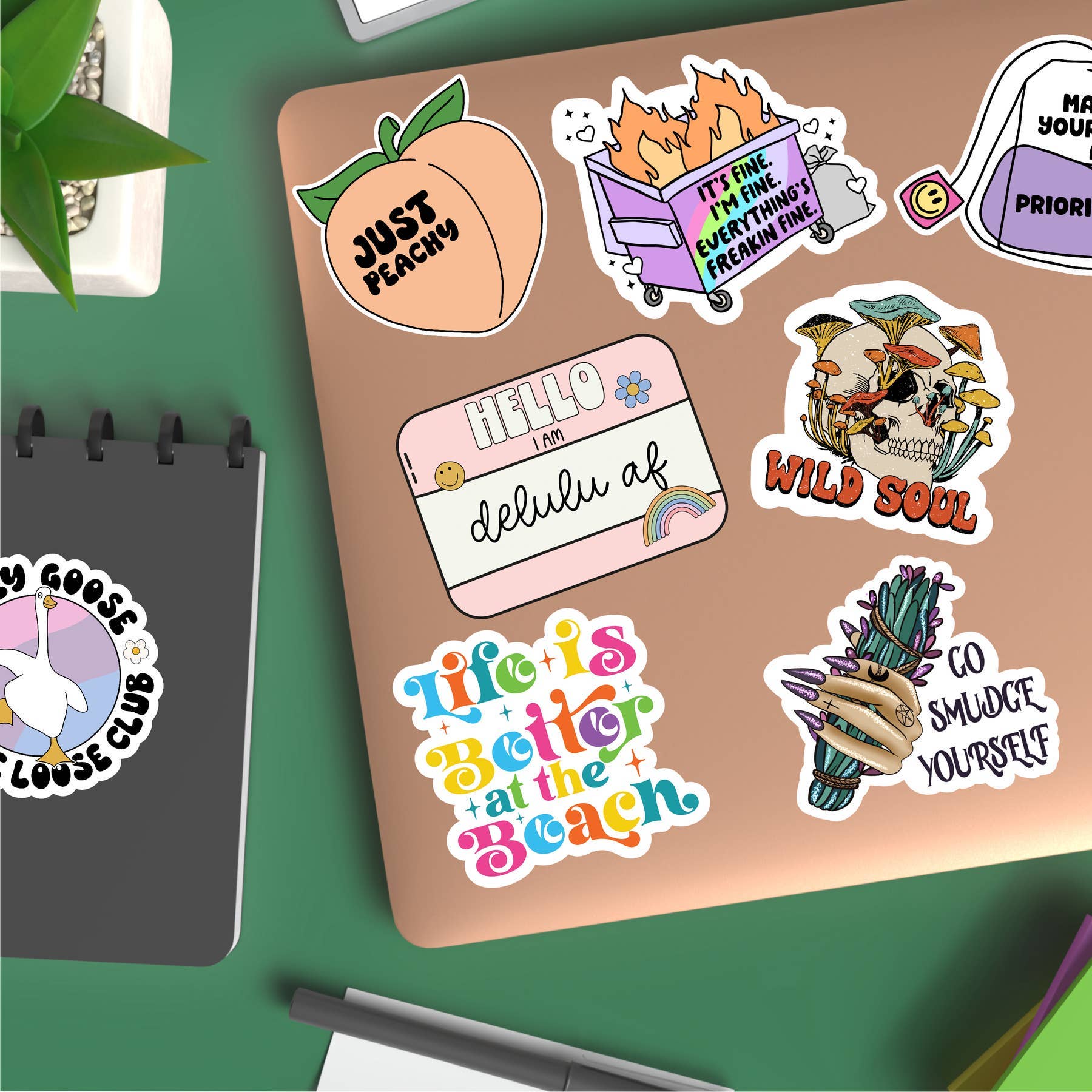 Moonlit Creations - Wholesale Sticker - I Like Pretty Things and The Word Fuck Vinyl Sticker4