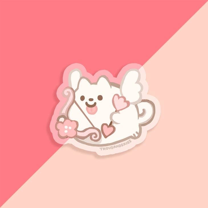 Thousand Skies - Wholesale Sticker - Vinyl Sticker (Transparent) Cupid Pom